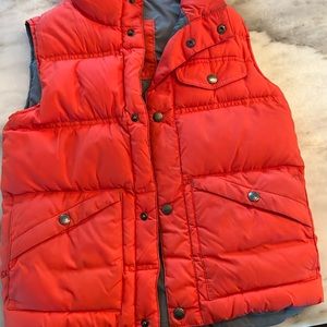 Lands End Kids, boys Small orange puffer vest